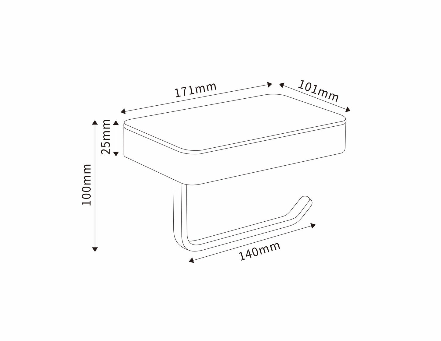 AT1105GM | Toilet Paper Holder - ThatRenoStore