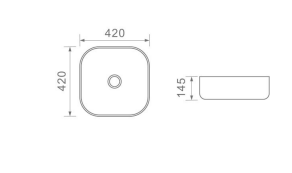 D1001104BL | Counter Top Basin