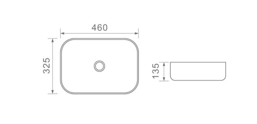 D1001116MDG | Counter Top Basin