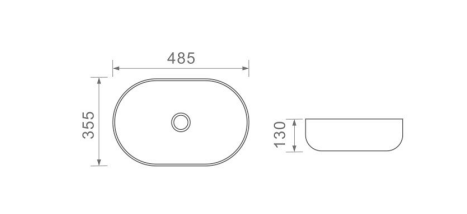 D1001108SWMB | Counter Top Basin