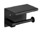 GAV 89 091 BLACK | AV SHELF PAPER HOLDER - Black