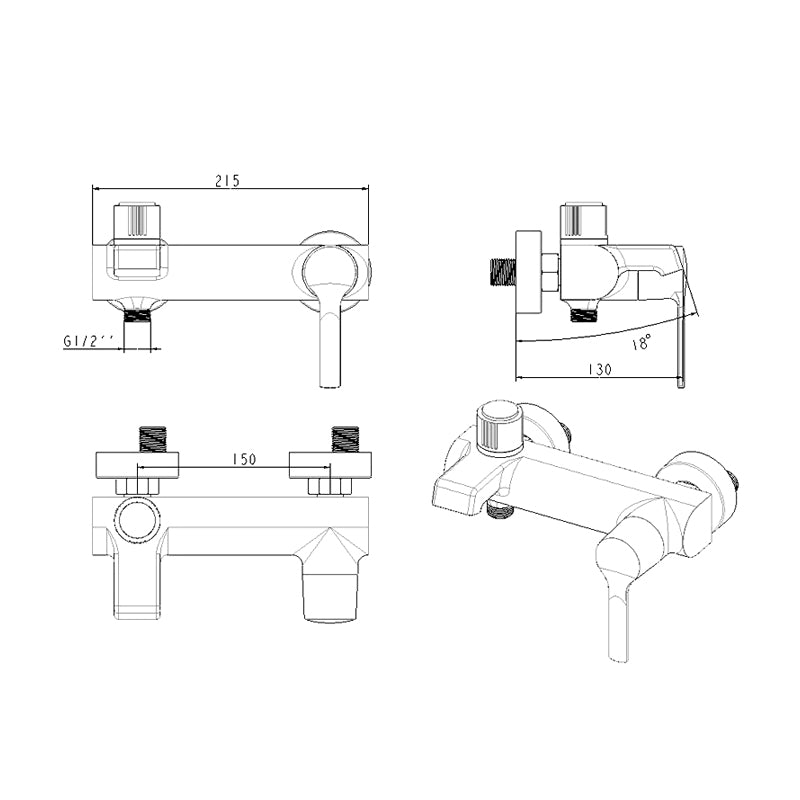 AT2805 | Bath-Shower Mixer - ThatRenoStore