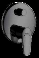 GGF 7006 211 MATT BLACK SET | 2 WAY CONCEAL SET ( ROUND) - Black