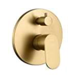 GGF 7006 211 MATT GOLD SET | 2 WAY CONCEAL SET ( ROUND) - Matt Gold