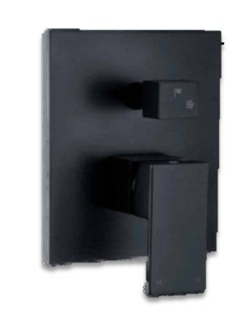 GGF 7006 411 BLACK SET | 2 WAY CONCEAL SET ( ROUND) - Black