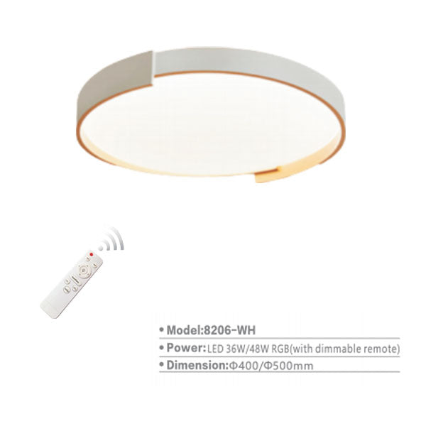 SL8206 RD Surface Light | LED Ceiling Lamp - RGB/48W