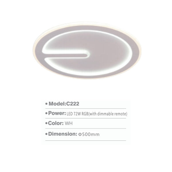 SLC222 RD Surface Light | LED Ceiling Lamp