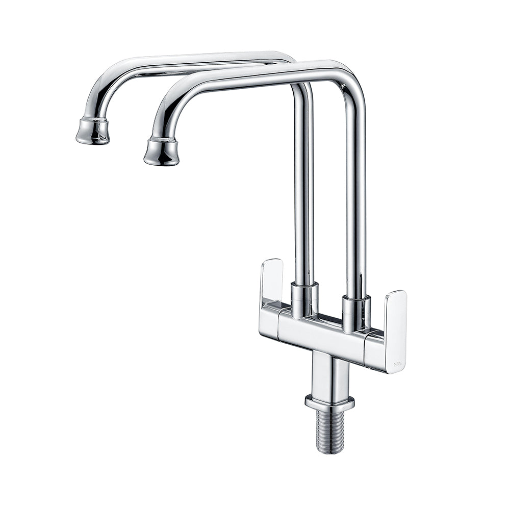 QNTL-6025-C-SS | Kitchen Double spout Cold Tap - ThatRenoStore