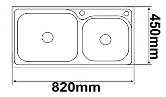 QNTL-K8245 | Double Kitchen Sink - ThatRenoStore
