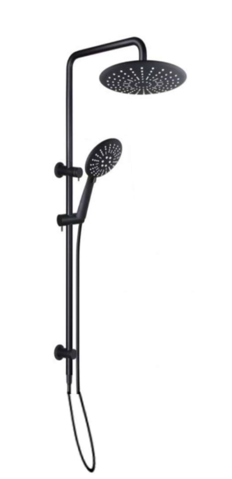 GR-206A RD BLACK | 2 WAY SHOWER SET -Black