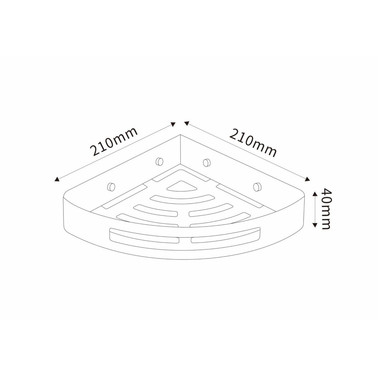 ATSC3531B | Single Corner Basket - ThatRenoStore
