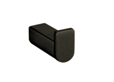 NNB-7304-BK/GM | Single Robe Hook - Matt Black/Gunmetal