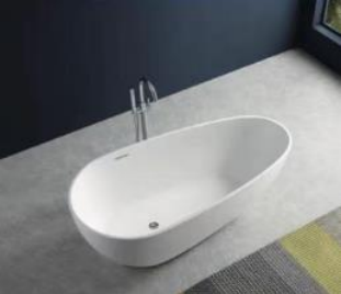 NNST-023-W-1700 | Modern Slim-line Free Standing Bathtub - White