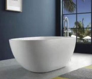 NNST-023-W-1500 | Modern Slim-line Free Standing Bathtub - White