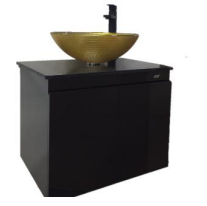 NCGTB-175 | PVC Cabinet c/w Solid Top - Black/White