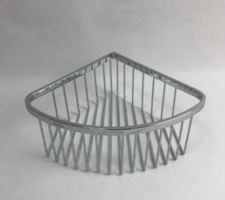 NFS-2002 CP-8" | Corner Shampoo Basket - Chrome Polish
