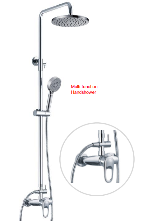 NSH-300 | 2-Way Rain Shower Set - Chrome Polish