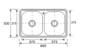 NSD-8550 | Stainless Steel Sink - Stainless Steel Matt