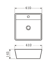 NC-7247 | Ceramic Insert Basin - White