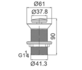 D1009102MB | Pop Up Waste WithOut OverFlow