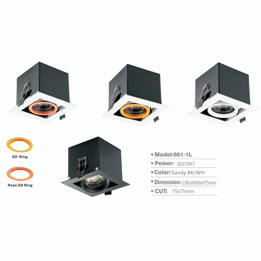 SL661 | Spot Down Light - 1L (Rose Gold Ring)