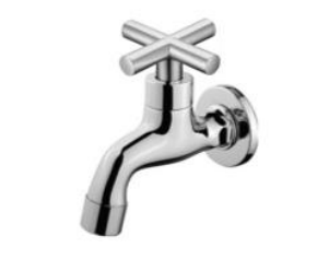 NNT-01 E or X | Wall Bib Tap - Chrome Polish