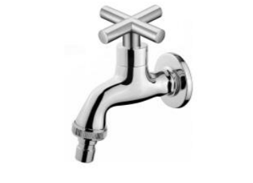 NNT-06 E or X | Wall Hose Bib Tap - Chrome Polish