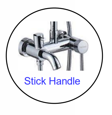 NSH-1304-CP | 3-Way Rain Shower Set - Chrome Polish