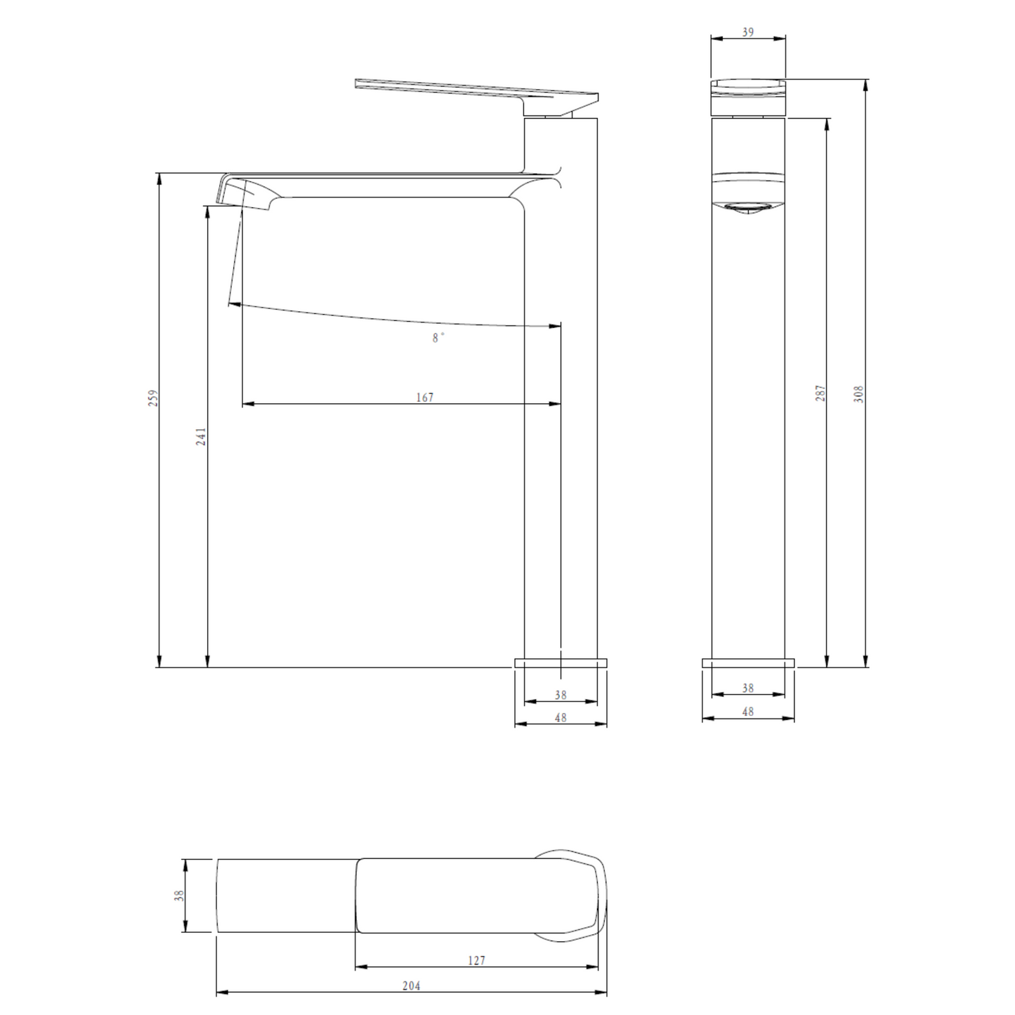 AT031GM | Single-lever Basin Mixer - ThatRenoStore