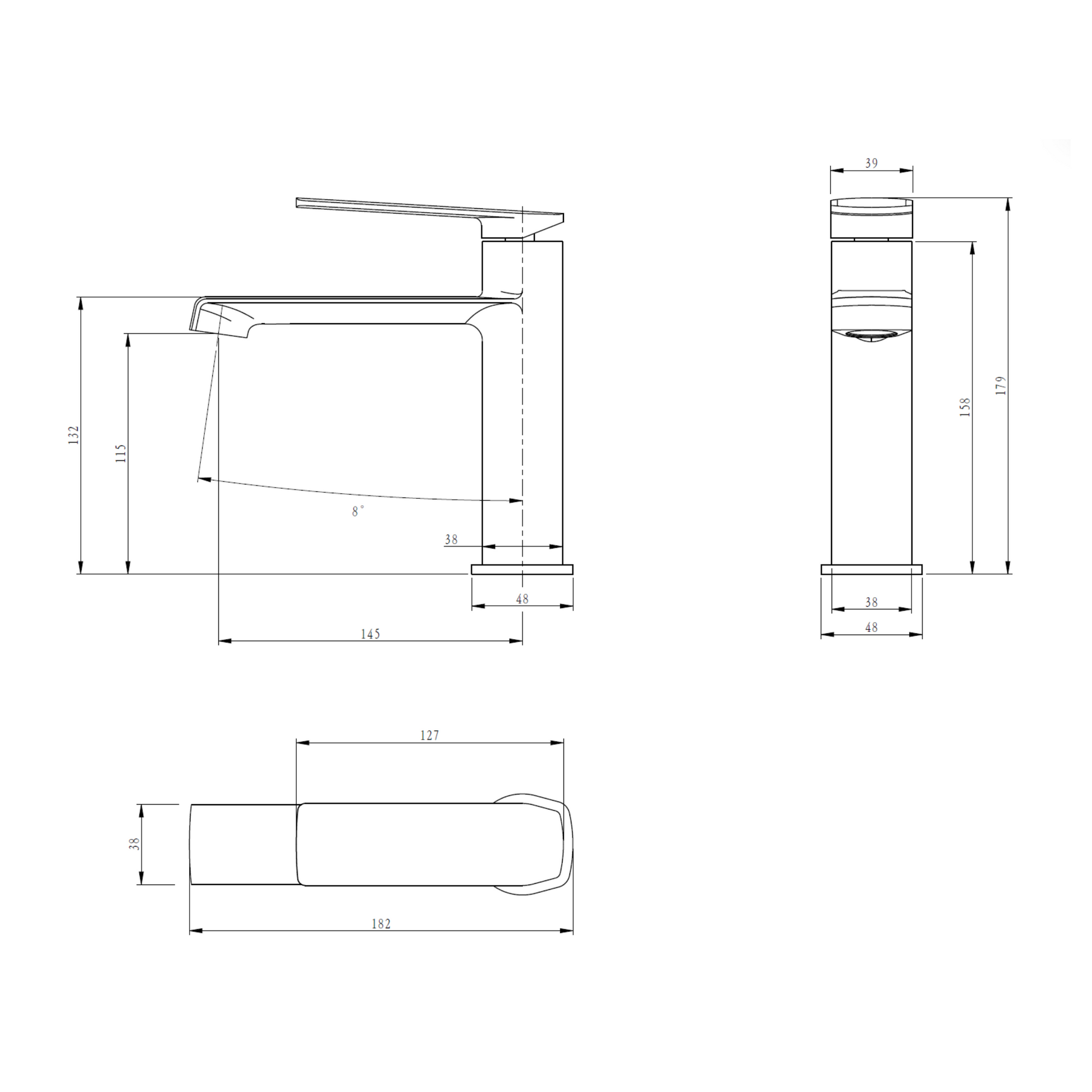 AT032GM | Single-lever Basin Mixer - ThatRenoStore