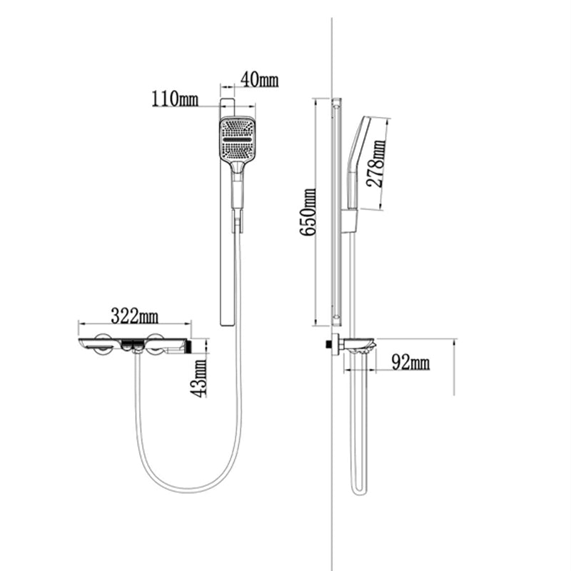 AT045GM | Hand-shower Mixer - ThatRenoStore