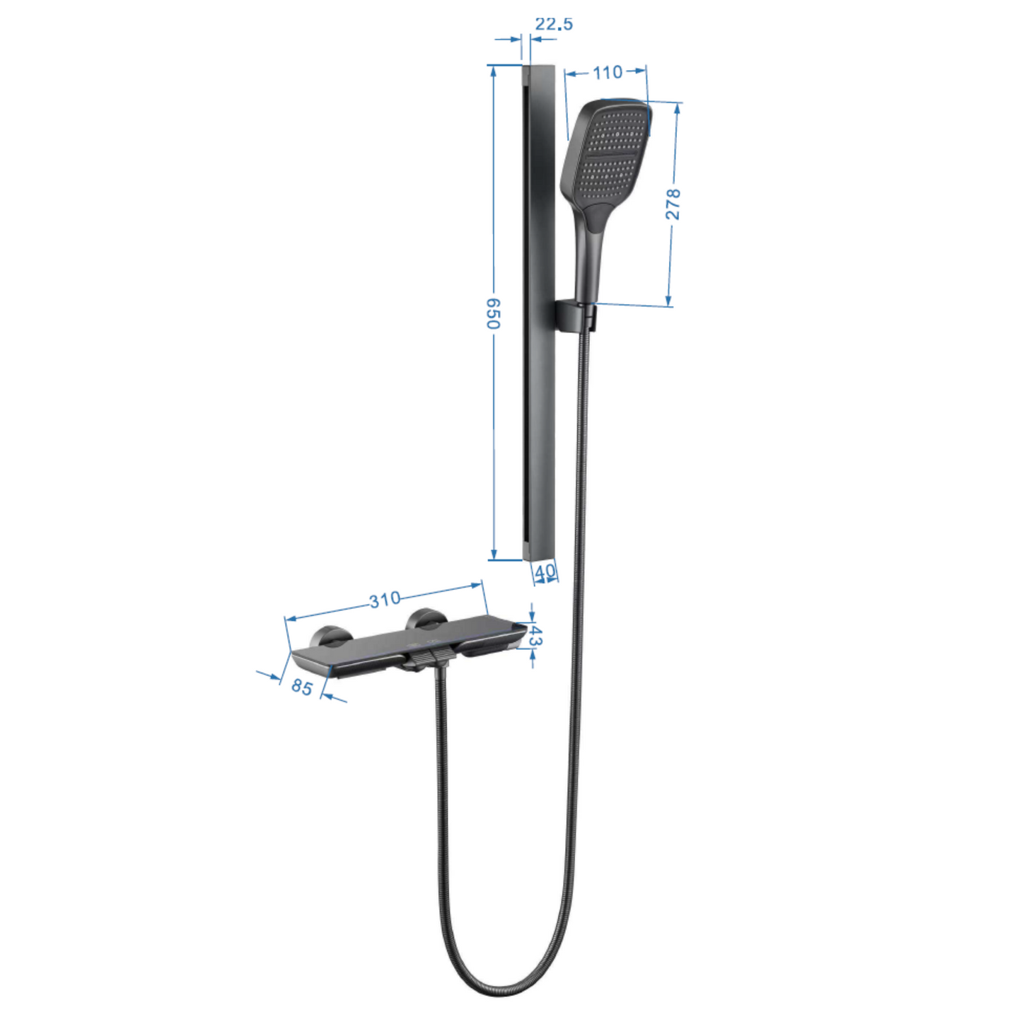 AT045GM | Hand-shower Mixer - ThatRenoStore