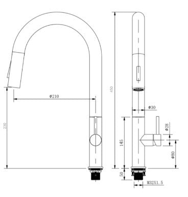AT10119GM | Single-lever Sink Tap - ThatRenoStore