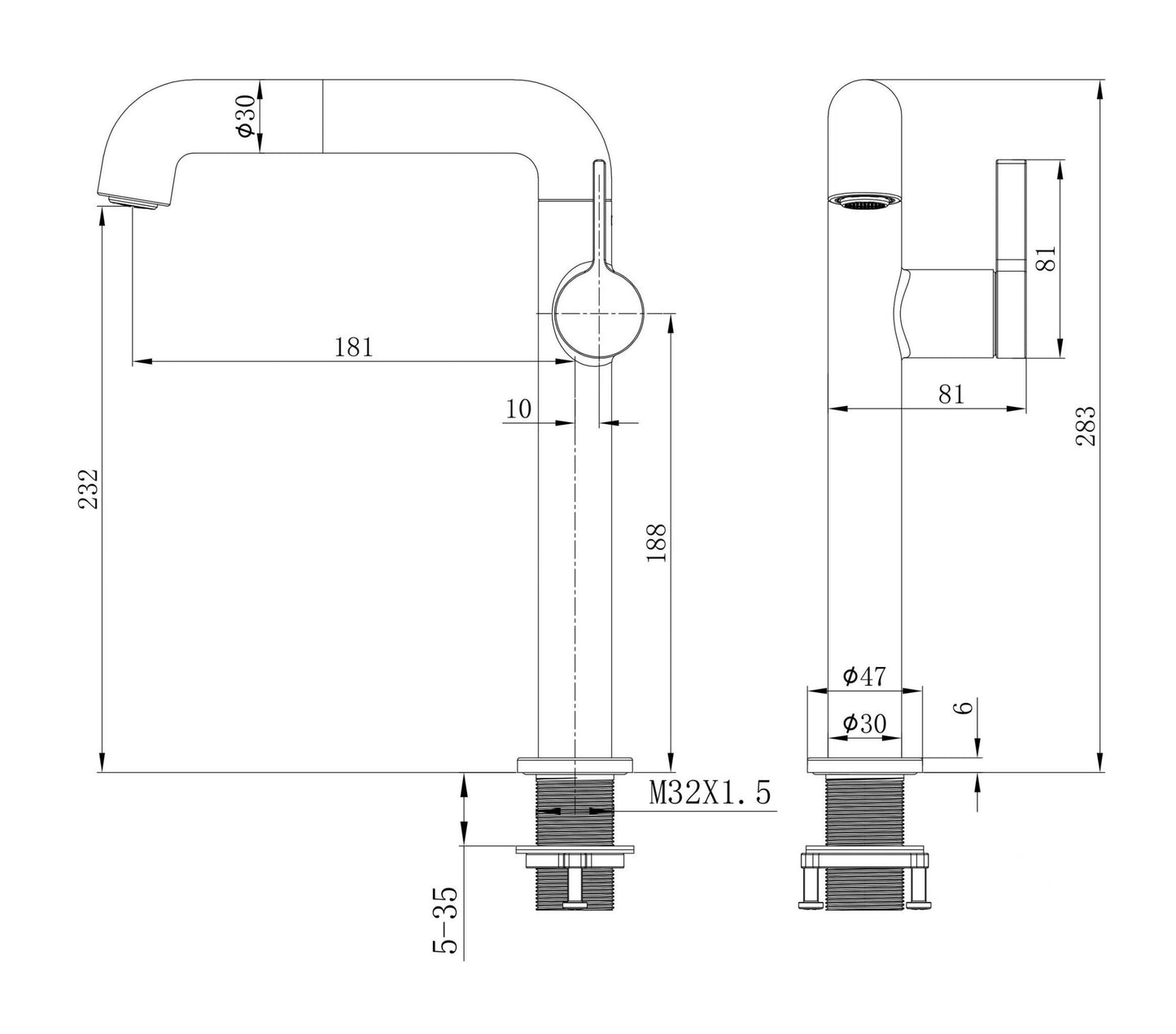 AT1165GM | Single-lever Basin Mixer - ThatRenoStore