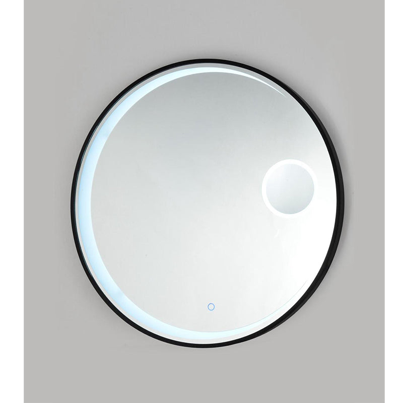 AT18015 | Round LED Light Mirror with Frame - ThatRenoStore