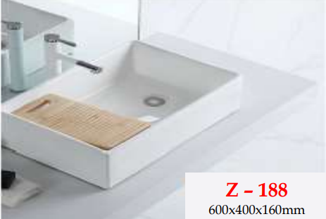 GZ 188 | FERRE WHITE CERAMIC BASIN