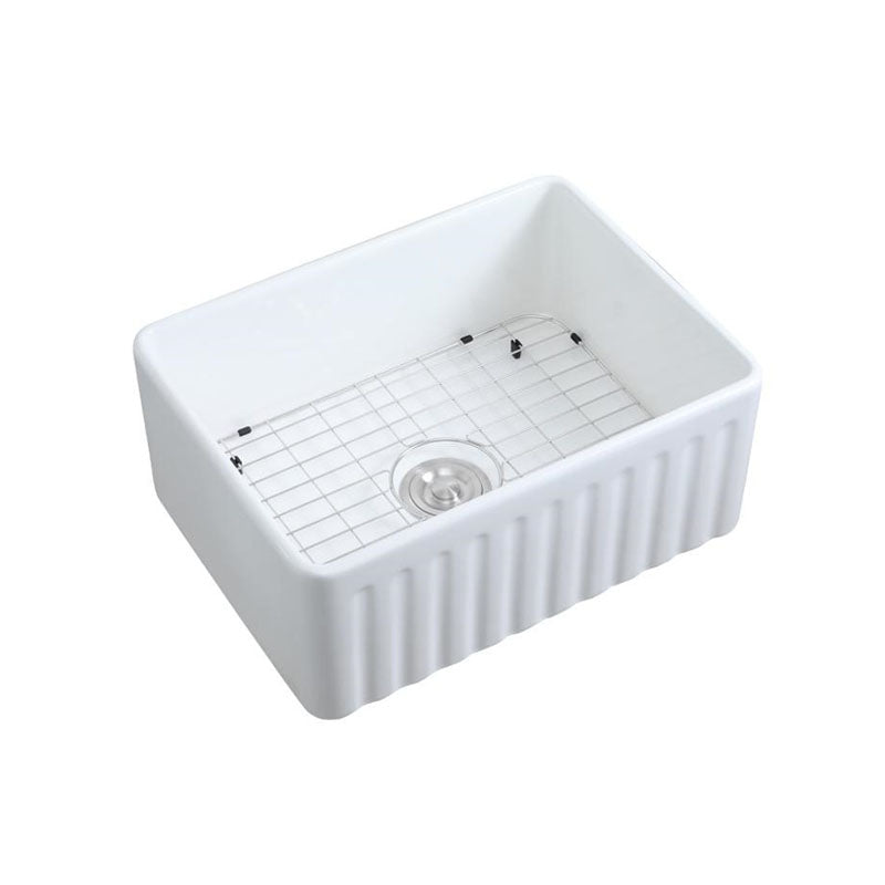 AT2418 | Fireclay Farmhouse Sink