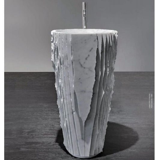 ATC0118 | Natural Marble Pedestal Wash Basin - ThatRenoStore