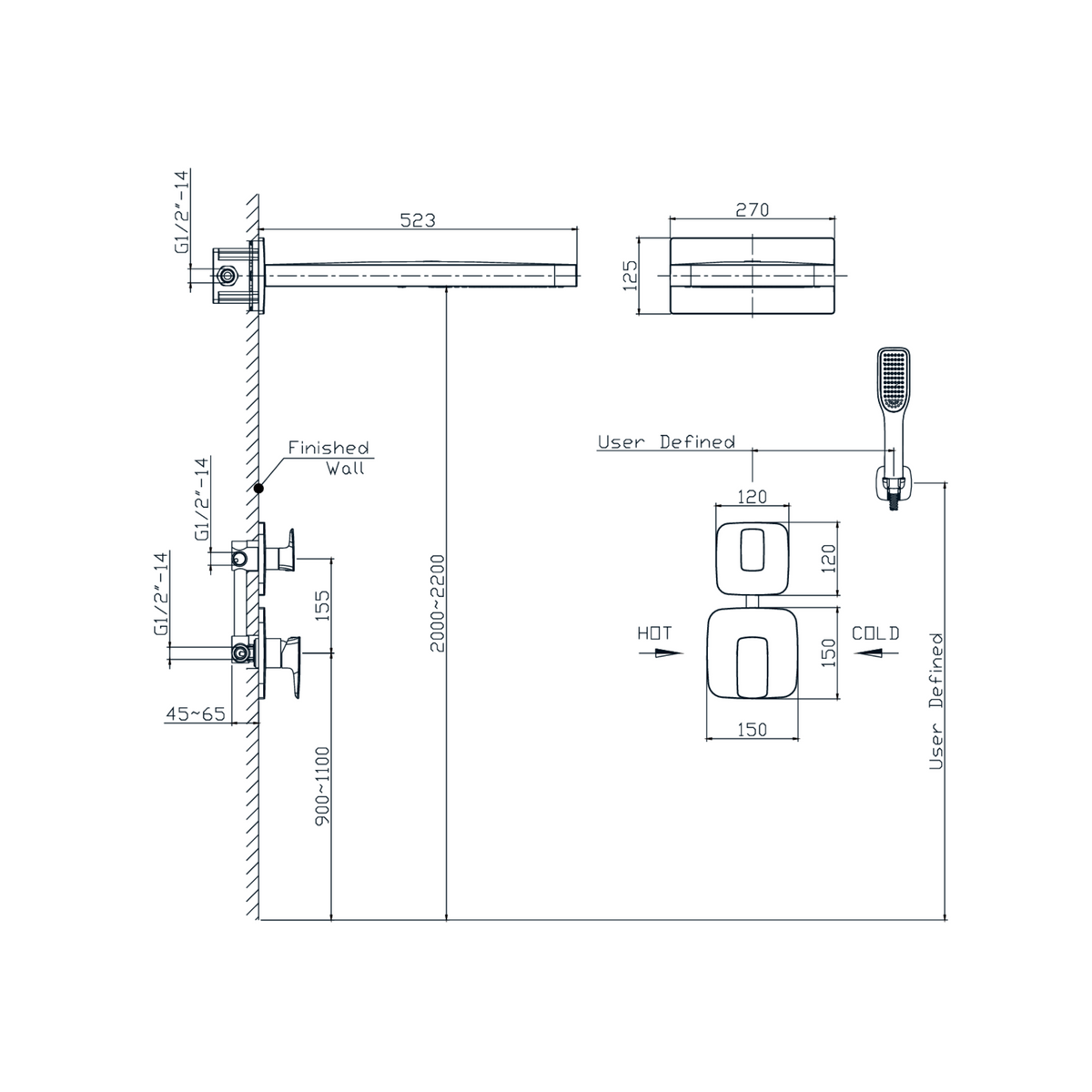 AT79982 | Conceal Shower Mixer - ThatRenoStore