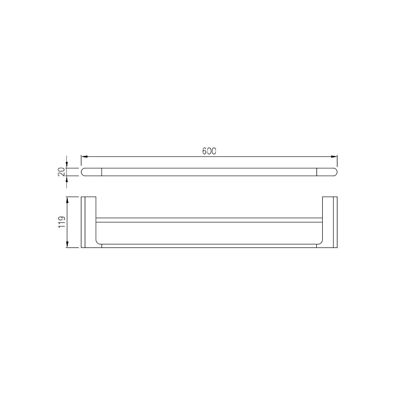 AT802M | Double Towel Bar - ThatRenoStore