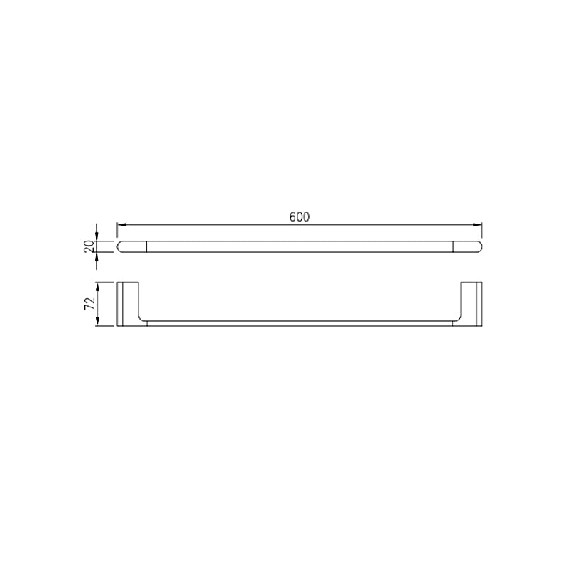 AT803M | Single Towel Bar - ThatRenoStore