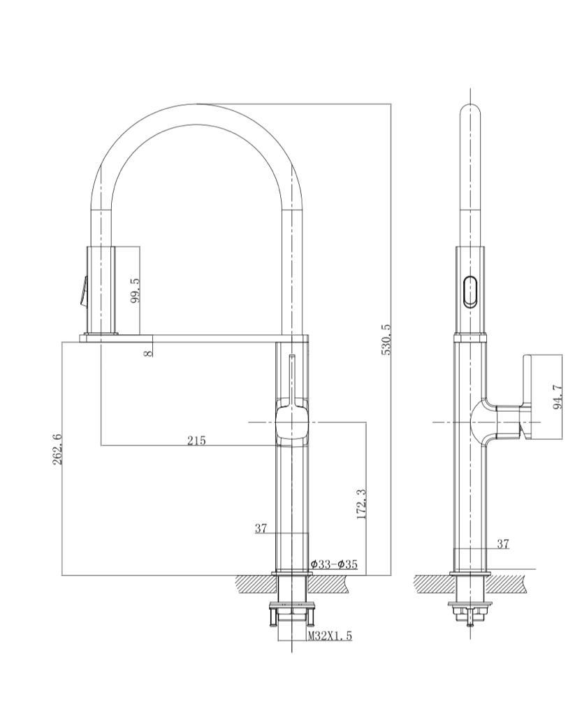 AT9079GM | Single-lever Sink Mixer - ThatRenoStore