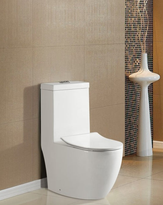 A.032 | One Piece Water Closet (WC) - Rimless Flush | VERA | ThatRenoStore