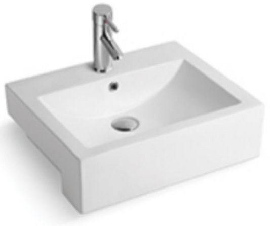 D.8050B | Semi-Recessed Basin - Rectangular | VERA | ThatRenoStore