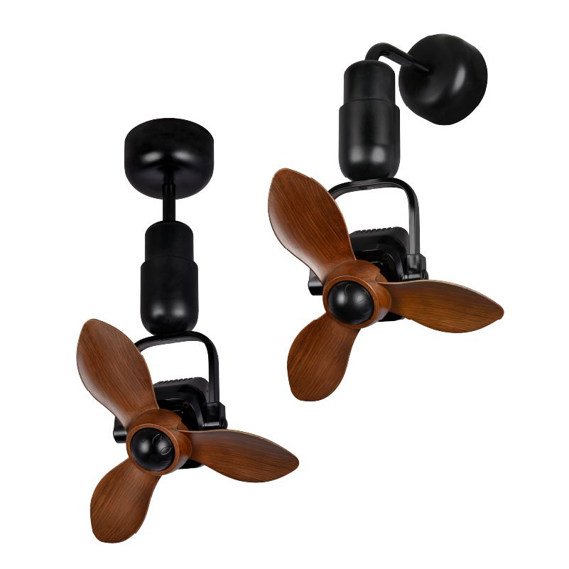 Mistral Flexa 16 inch DC Ceiling or Wall Fan, black - ThatRenoStore
