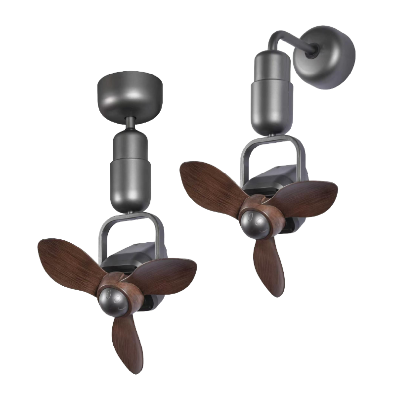 Mistral Flexa 16 inch DC Ceiling or Wall Fan, gunmetal - ThatRenoStore