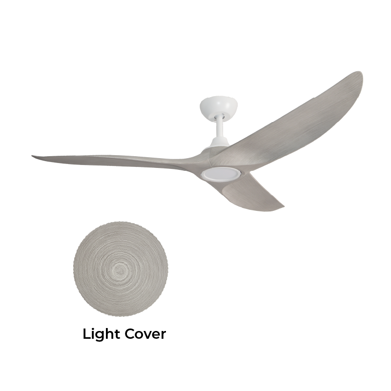 Mistral Gust 60 Ceiling Fan, white with wood - ThatRenoStore