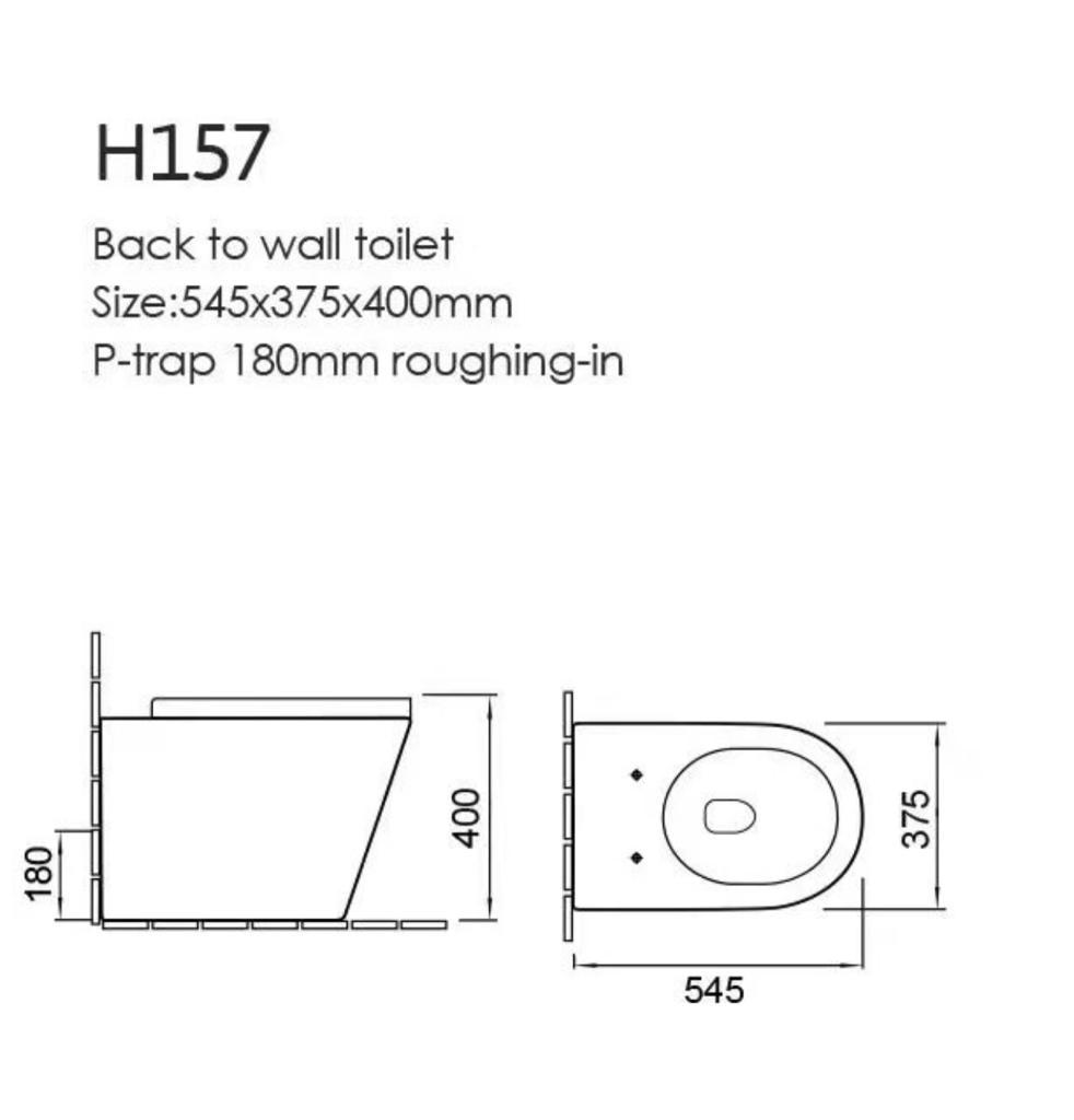 ATH157 | Rimless Technology Floor-Mount Closet (545x375x400mm)