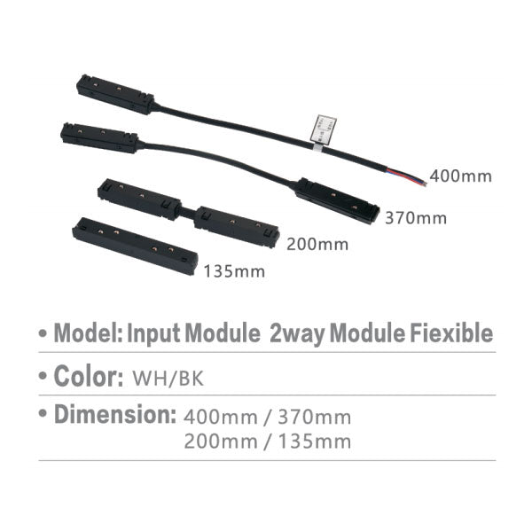 SL Magnetic Attraction Track Input Module 2way Module Fiexible