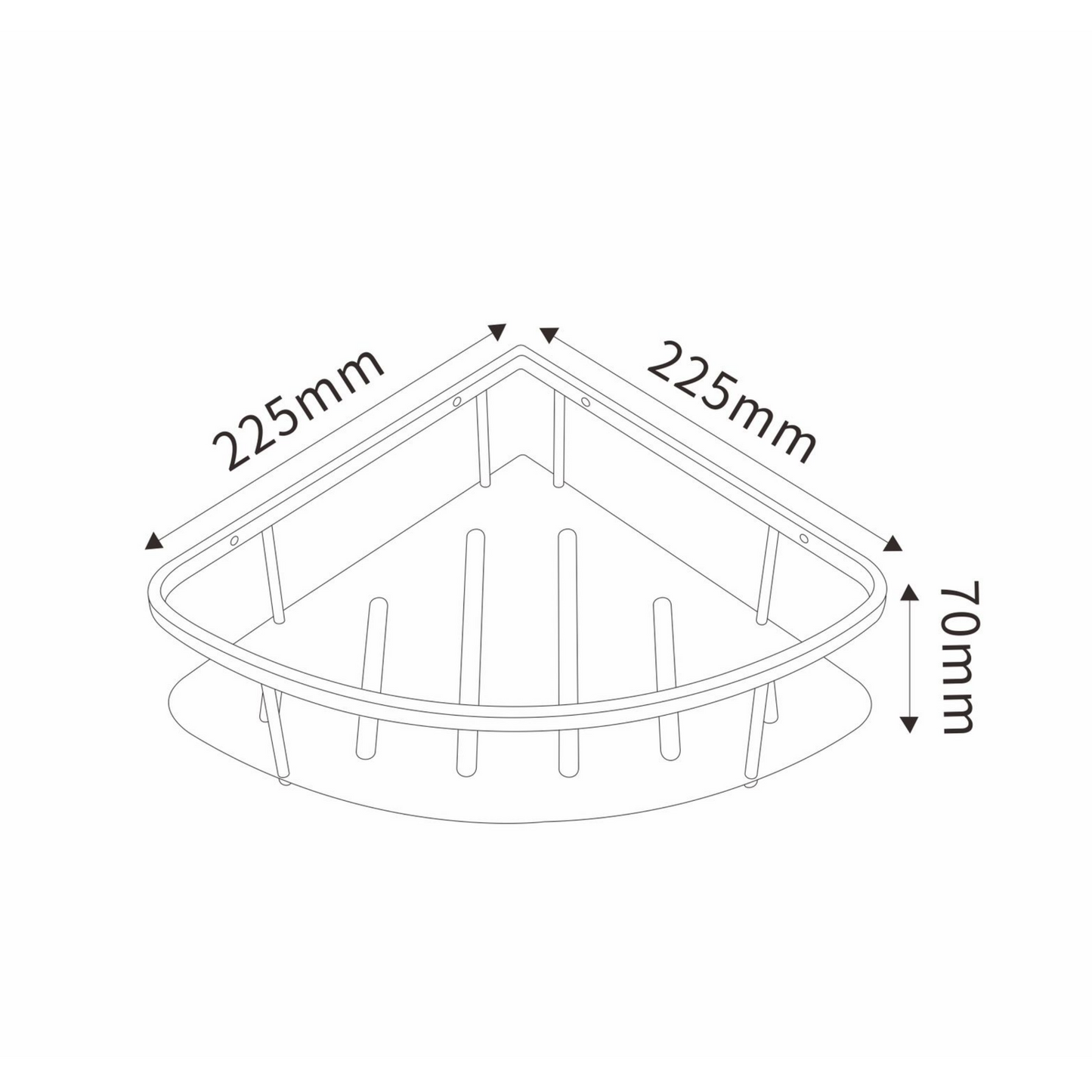 ATK3001MRG | Single Corner Basket - ThatRenoStore